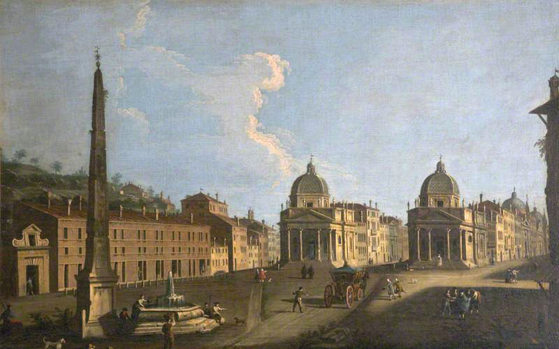 Canaletto,Place du Peuple (1760)